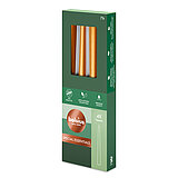 4 Spitzkerzen von Bolsius in der Größe 23,4x2,4cm in der Farbe metallic orange.