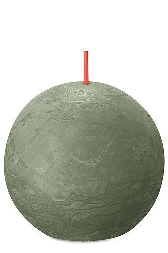 Bolsius Rustik Kugelkerzen 76 mm - Frische Olive (1 Stück) Artikelvorschau Rustik Kugelkerzen 76 mm - Frische Olive (1 Stück)