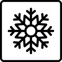 Grabkerzen Piktogramm: Zur kälteren Jahreszeit besser Grabkerzen aus reinem Pflanzenöl verwenden.