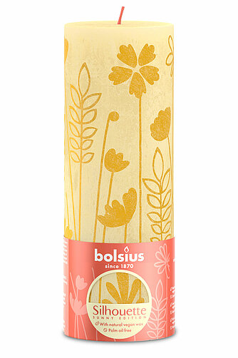 Bolsius Rustik Stumpenkerzen Silhouette 190/68 mm - Sommer (1 Stück) Artikelvorschau Rustik Stumpenkerzen Silhouette 190/68 mm - Sommer (1 Stück)