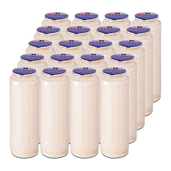 Aeterna EwiglichtÖlkerze Nr. 9 - 100 % reines Pflanzenöl (20 Stück) - weiss Artikelvorschau EwiglichtÖlkerze Nr. 9 - 100 % reines Pflanzenöl (20 Stück) - weiss