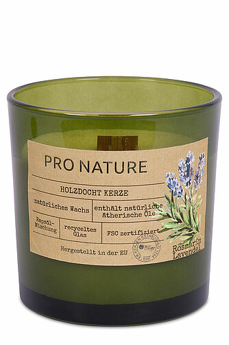 Müller Kerzenfabrik Raps-Duftglas mit Holzdocht - Rosmarin & Lavendel (1 Stück) Artikelvorschau Raps-Duftglas mit Holzdocht - Rosmarin & Lavendel (1 Stück)