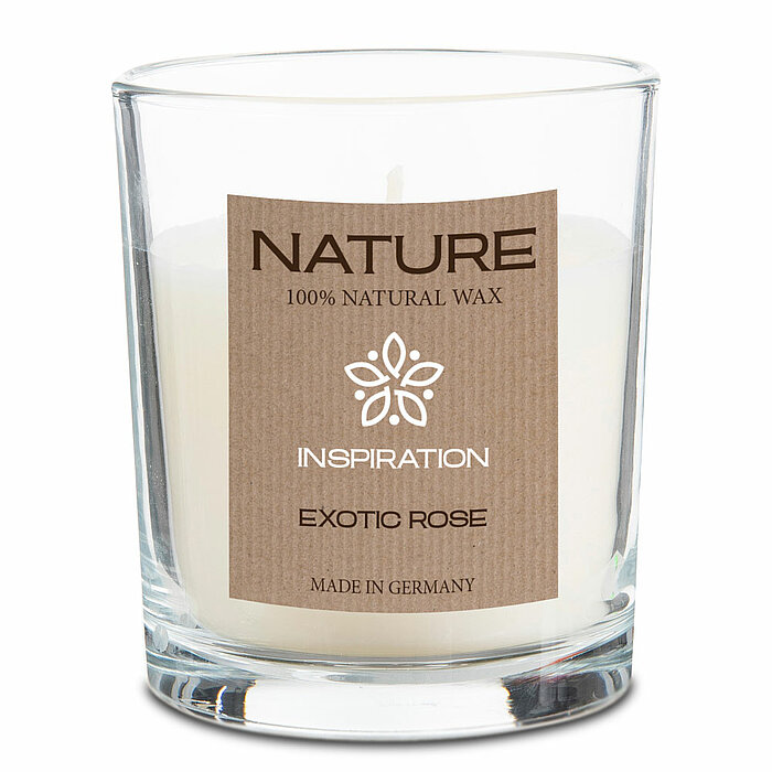 Ein Duftglas mit Deckel Inspiration von Richard Wenzel in der Größe 8,5x7cm in der Farbe Exotic Rose.