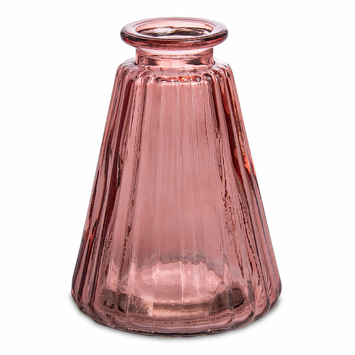 Eine Glasvase Rim von Sandra Rich in der Größe 10x7,5cm in der Farbe rose.