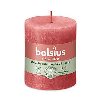 Bolsius Rustik Stumpenkerzen 80/68 mm - Rosa Blüte (1 Stück) Artikelvorschau Rustik Stumpenkerzen 80/68 mm - Rosa Blüte (1 Stück)