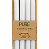 Vier Stabkerzen Pure Natural Wax von Richard Wenzel in der Größe 25x2,3cm in der Farbe Natur.