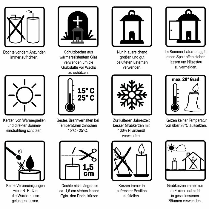 Ein rotes, nachfüllbares Glas-Grablicht des Herstellers Wiedemann mit den Maßen 125/68 mm. Der Glasbehälter hat einen goldfarbenen Deckel mit mehreren ovalen Öffnungen. Das Produkt ist plastikfrei, wiederbefüllbar und umweltfreundlich, was die Vermeidung 