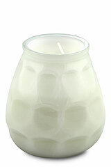 1 Glaswindlicht Twilight von Bolsius in der Größe 10,4x9,9cm in der Farbe weiß.