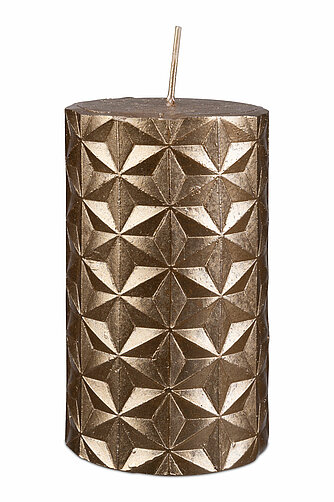 Richard Wenzel Rustik Kerze James 110/65mm - Antikgold (4er Pack) Artikelvorschau Rustik Kerze James 110/65mm - Antikgold (4er Pack)