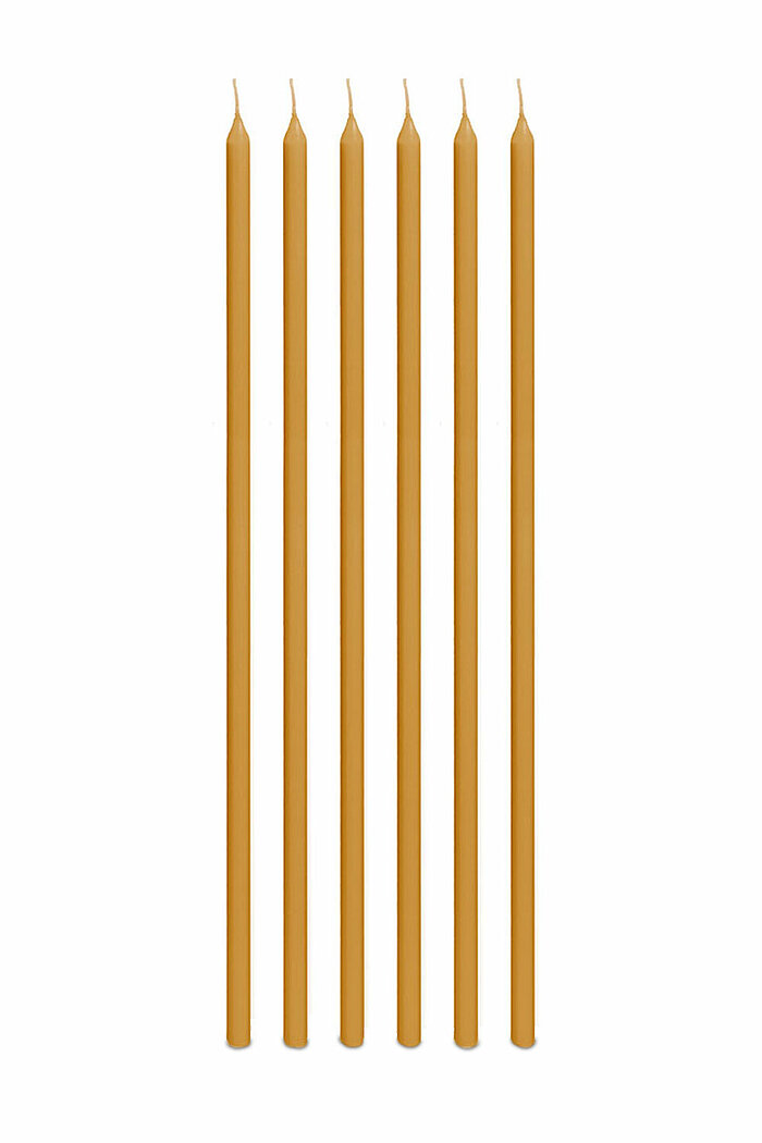 200 Opferkerzen von Wiedemann in der Größe 20x0,9cm in der Farbe natur.
