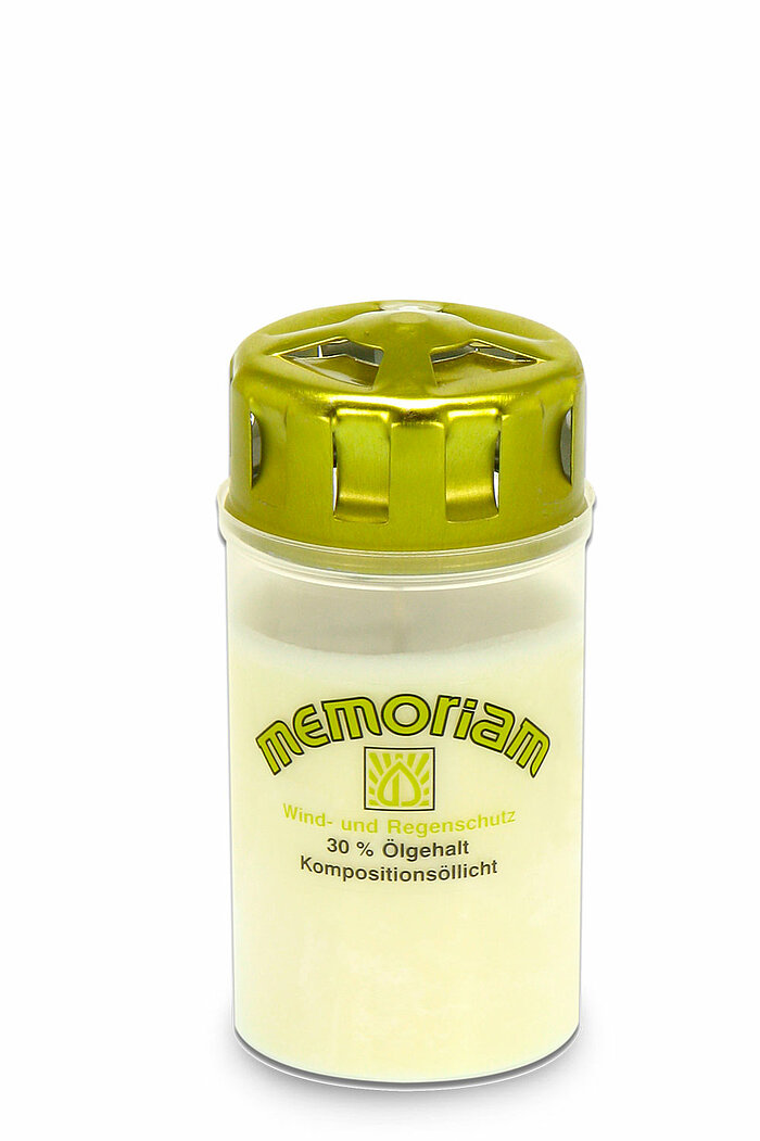 20 Kompositionsöllichter Nr. 23 von Aeterna in der Größe 13x6,1cm in der Farbe weiß.