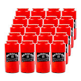 20 Kompositionsöllichter von Aeterna in der Größe 18x6,5cm in der Farbe rot.