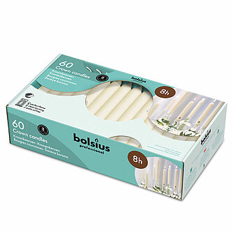 Bolsius Kronenkerzen 200/24 mm - 60er Box Artikelvorschau Kronenkerzen 200/24 mm - 60er Box