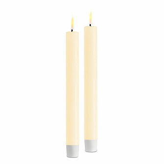 Deluxe Homeart LED Stabkerze 240/22mm - creme (2er Pack) Artikelvorschau LED Stabkerze 240/22mm - creme (2er Pack)