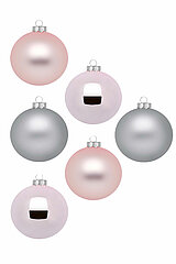 6 Christbaumkugeln von Inge Glas in der Größe 6cm in der Geruchssorte Soft Simplicity.