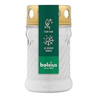 Bolsius Glaslaterne Twist mit Deckel - Weiß Artikelvorschau Glaslaterne Twist mit Deckel - Weiß