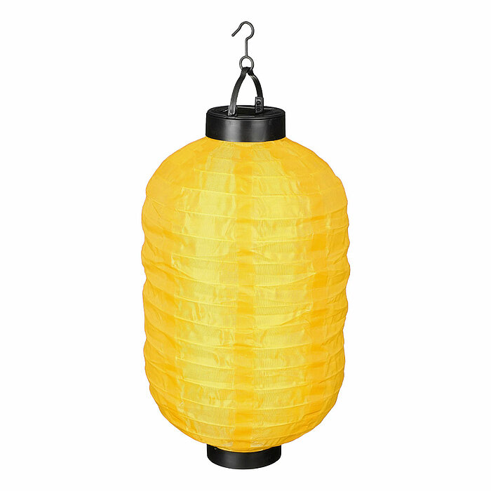 Eine Solar Laterne von Luca Lighting in der Größe 30x20cm in der Farbe gelb.