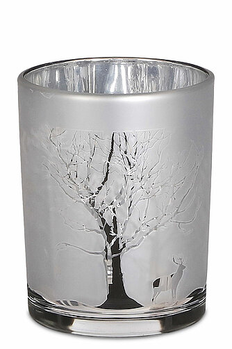 Edelman Teelichthalter silber 200/150mm (1 Stück) Artikelvorschau Teelichthalter silber 200/150mm (1 Stück)