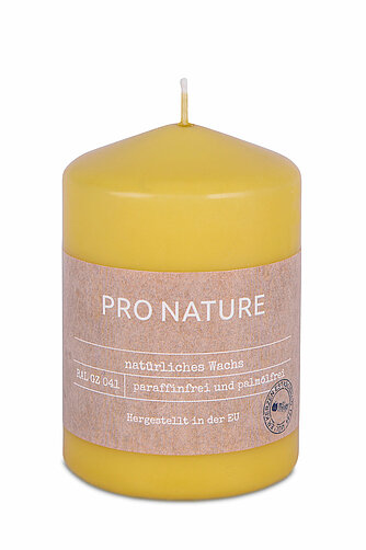 Müller Kerzenfabrik Pro Nature Stearin-Stumpenkerze 100/68 mm - honig (1 Stück) Artikelvorschau Pro Nature Stearin-Stumpenkerze 100/68 mm - honig (1 Stück)