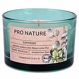 Ein Raps Duftglas von Müller Kerzenfabrik in der Größe 5,8x8,6cm mit dem Duft Eukalyptus & Minze.