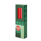 32 Spitzkerzen von Bolsius in der Größe 24,5x2,4cm in der Farbe zartes Rot.