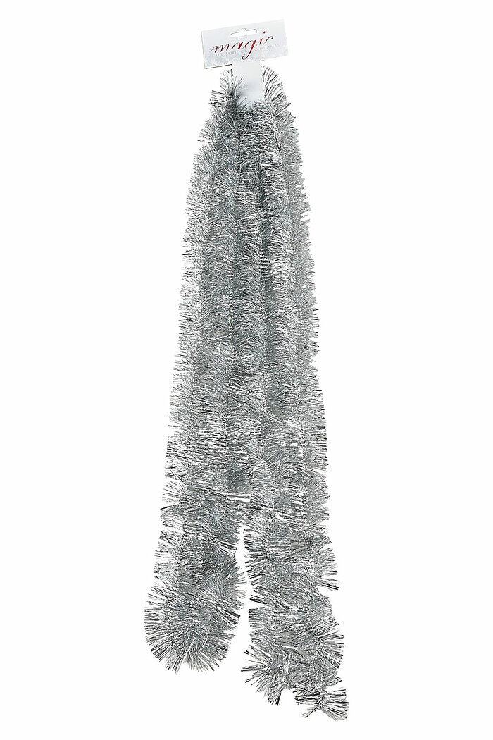 Eine Weihnachtsgirlande von Inge Glas in der Größe 27 cm in der Farbe Silber.