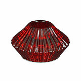 Ein 2 in 1 Kerzenhalter Elois von Edelman in der Größe 4x7cm in der Farbe rot.