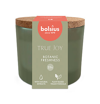 Bolsius True Joy Duftglas mit Korkdeckel - Botanic Freshness (1 Stück) Artikelvorschau True Joy Duftglas mit Korkdeckel - Botanic Freshness (1 Stück)