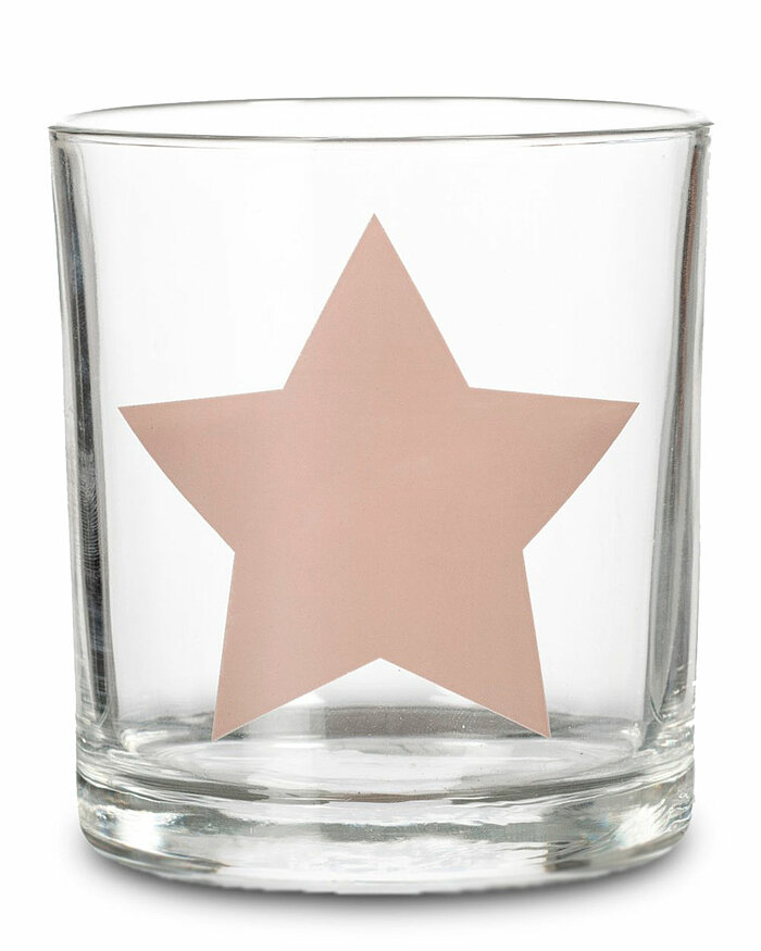 Ein Teelichthalter Star von Sandra Rich in der Größe 6,5x5,5cm in der Farbe Schlamm.