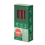 32 Bolsius Haushaltskerzen in der Größe 17x2cm in der Farbe Samtrot.