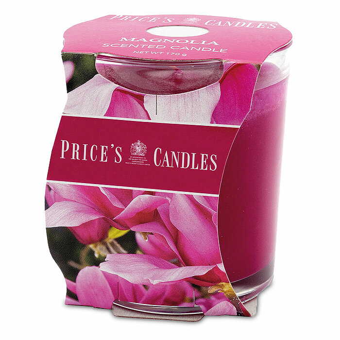 Ein Duftglas von Prices Candles in der Größe 8,9x8,0cm mit dem Geruch Magnolia.