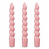 24 Spitzkerzen Twist von Edelman in der Größe 18,5cm in der Farbe rosa.