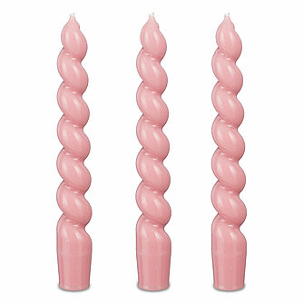 Edelman Spitzkerzen Twist 185/24mm - rosa (3er Pack) Artikelvorschau Spitzkerzen Twist 185/24mm - rosa (3er Pack)