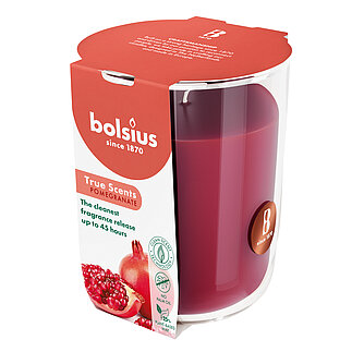 Bolsius True Scents Duftglas groß 97/85mm (1 Stück) - Granatapfel Artikelvorschau True Scents Duftglas groß 97/85mm (1 Stück) - Granatapfel