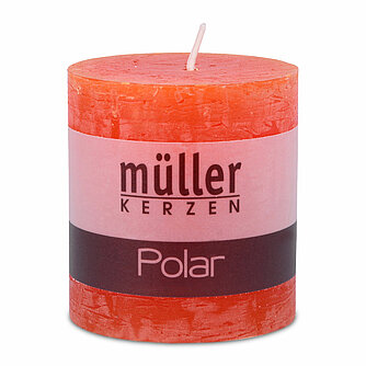 Müller Kerzenfabrik Polar Stumpen 75/68 mm - mandarin (1 Stück) Artikelvorschau Polar Stumpen 75/68 mm - mandarin (1 Stück)