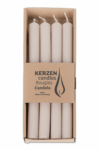 Richard Wenzel Rustic Stabkerzen 250/22 mm - sahara (4er Pack) Artikelvorschau Rustic Stabkerzen 250/22 mm - sahara (4er Pack)