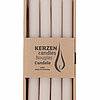 Vier Rustic Stabkerzen von Richard Wenzel in der Größe 25x2,2cm in der Farbe Sahara.