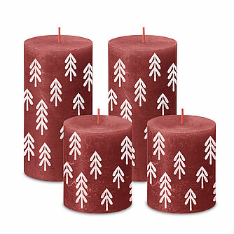 Bolsius Adventsset Klein True Glow - Zartes Rot (4er Set) Artikelvorschau Adventsset Klein True Glow - Zartes Rot (4er Set)