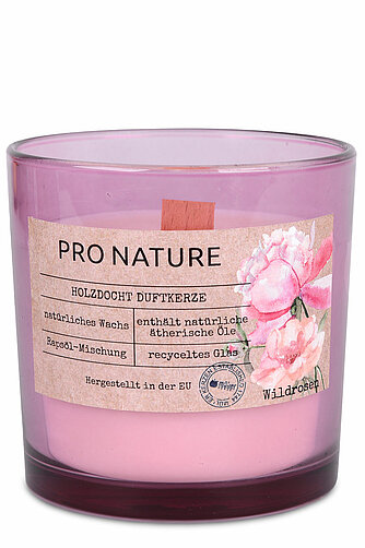 Müller Kerzenfabrik Raps-Duftglas mit Holzdocht 100/100mm - Wildrosen (1 Stück) Artikelvorschau Raps-Duftglas mit Holzdocht 100/100mm - Wildrosen (1 Stück)